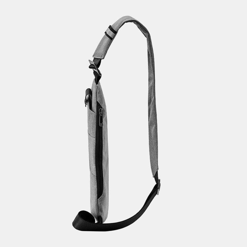 Herre Tynd Tyverisikring Brysttaske Multifunktion Multi-lomme Vandtæt Crossbody Bag Sling Bag