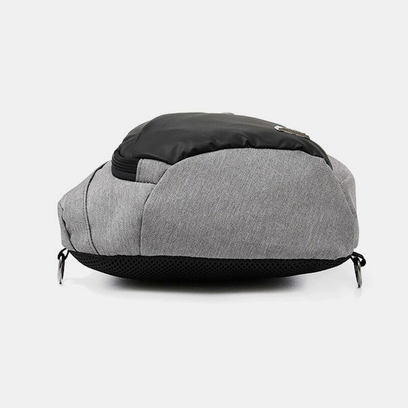 Herre Unisex Nylon Letvægts Kontrastfarve Afslappet Udendørs Rejser Multi-bære Skuldertaske Crossbody Taske Brysttaske