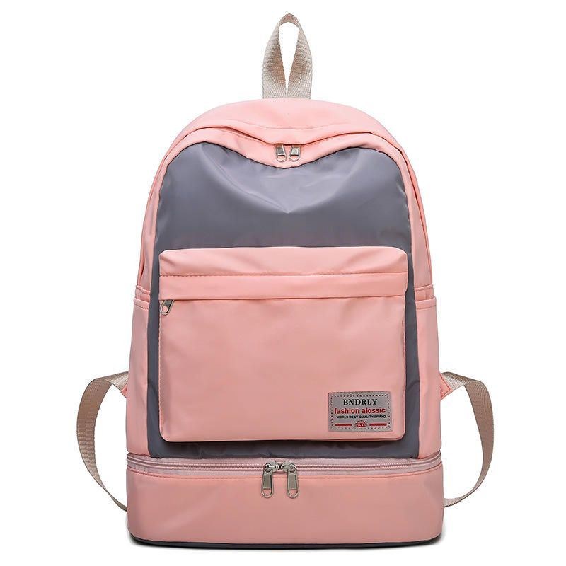 Dame Canvas Casual Patchwork Rygsæk