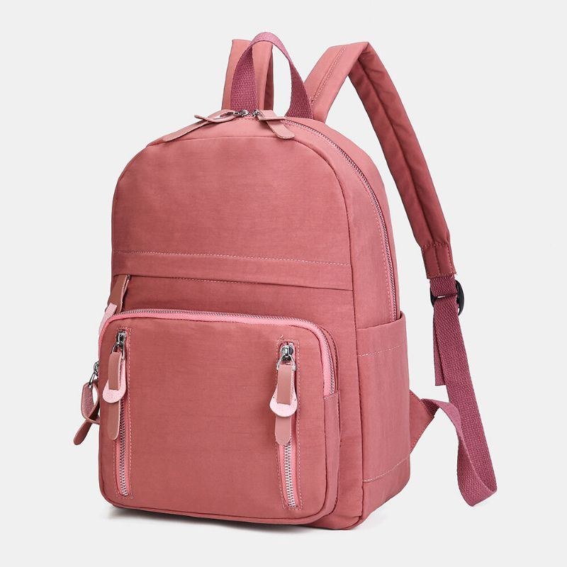 Dame Casual Nylon Basic Casual Rygsæk Skoletaske