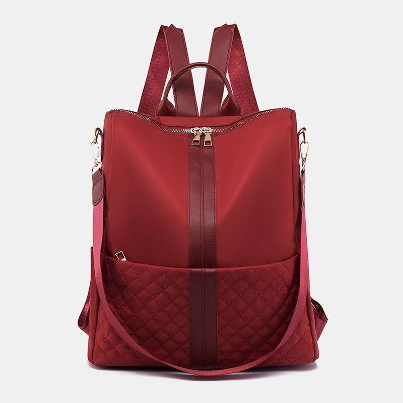 Dame Casual Soild Strap Design Stor Kapacitet 14 Tommer Laptop Håndtaske Rygsæk