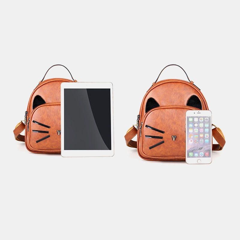 Dame Crossbody Taske Kattemønster Håndtaske Crossbody Taske Rygsæk Til Date Outdoor