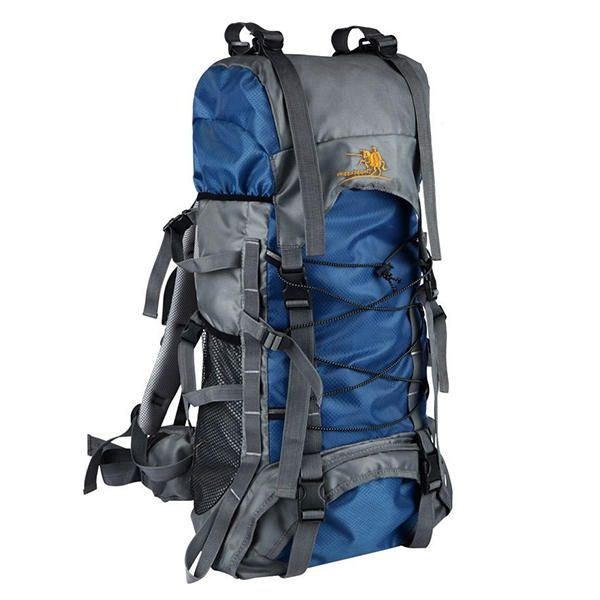 Herre 60l Outdoor Trekking Rygsæk Vandtæt Nylon Rejsetaske Campingtaske