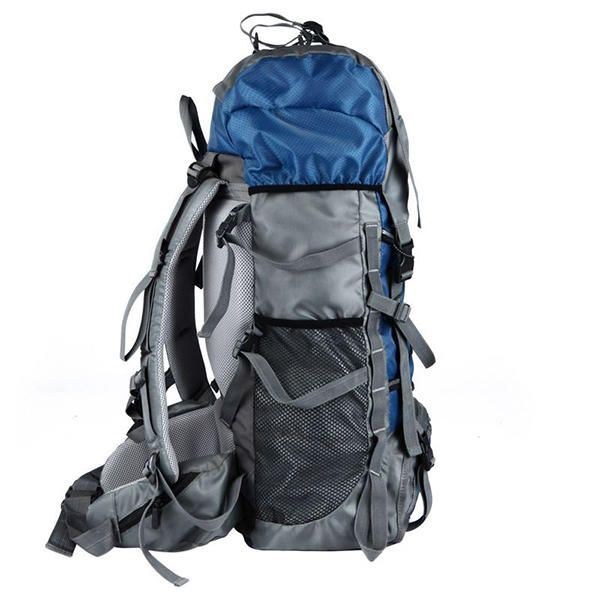 Herre 60l Outdoor Trekking Rygsæk Vandtæt Nylon Rejsetaske Campingtaske