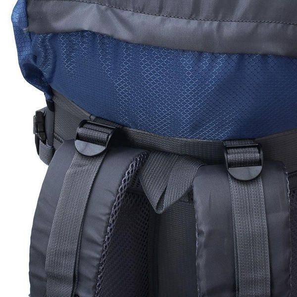 Herre 60l Outdoor Trekking Rygsæk Vandtæt Nylon Rejsetaske Campingtaske