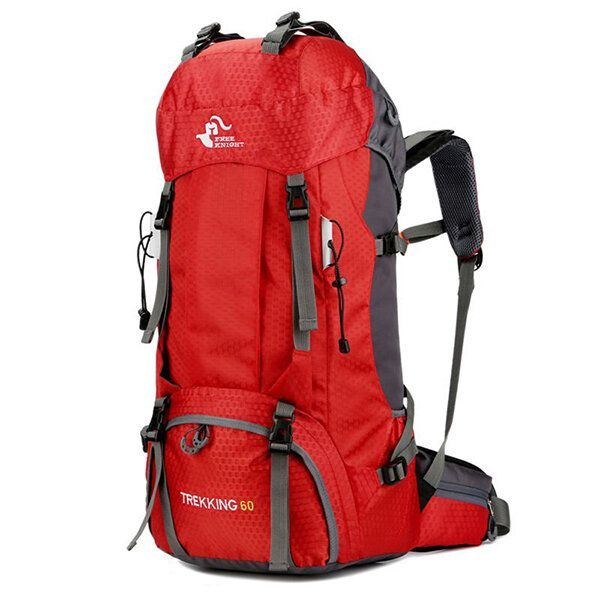Herre 60l Outdoor Trekking Rygsæk Vandtæt Nylon Rejsetaske Campingtaske