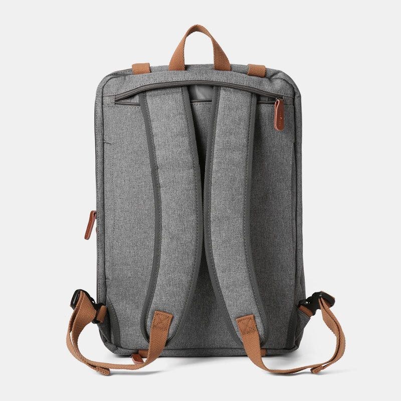 Herre Casual Multicarry Stor Kapacitet 15.6/17 Tommer Bærbar Taske Rygsæk Crossbody-taske Med Flere Lommer