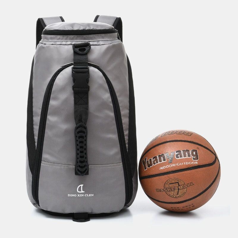 Herre Unisex Nylon Vandtæt Slid-modstand Udendørs Brie Stor Kapacitet Basketball Opbevaringstaske Rejsetaske Gym Taske Rygsæk