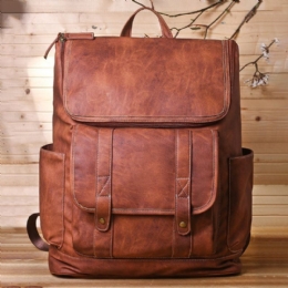 Herre Vintage Multi-pocket Anti-tyveri 15.6 Tommer Bærbar Rygsæk