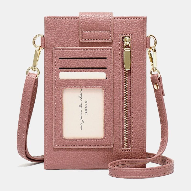Dame 3 Kortpladser Solid Telefontaske Crossbody-taske Skuldertaske