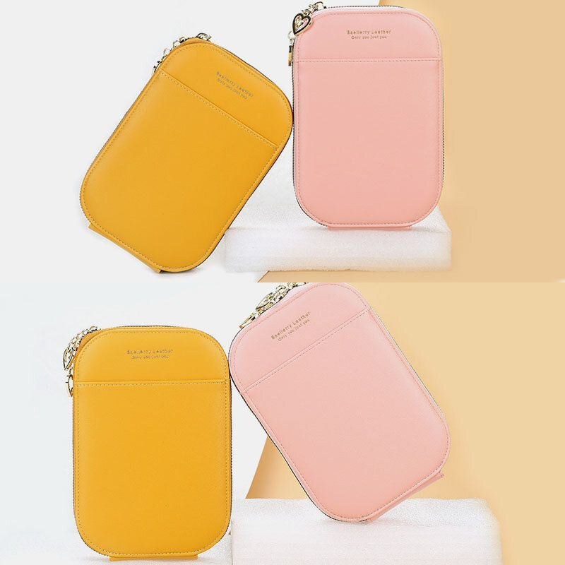 Dame 4 Kortpladser 6.5 Tommer Telefontaske Oval Taske Crossbody Taske