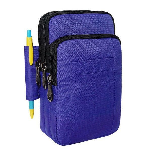 Dame 7 Tommer Mobiltelefon Vandtæt Nylon Crossbody Taske Udendørs Skulder Talje Taske Til Kvinde Mand