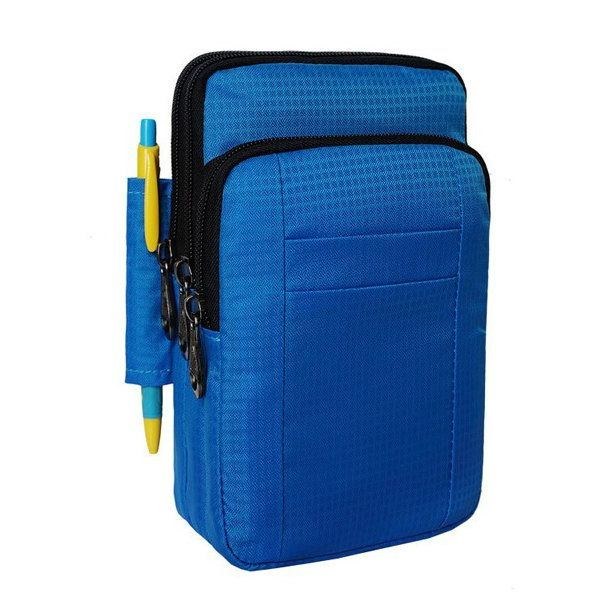 Dame 7 Tommer Mobiltelefon Vandtæt Nylon Crossbody Taske Udendørs Skulder Talje Taske Til Kvinde Mand