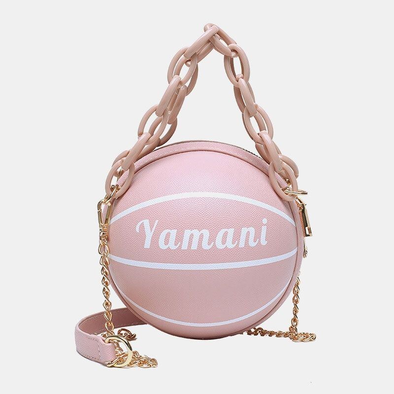 Dame Basketball Fodbold Kæder Håndtaske Crossbody Taske Skuldertaske