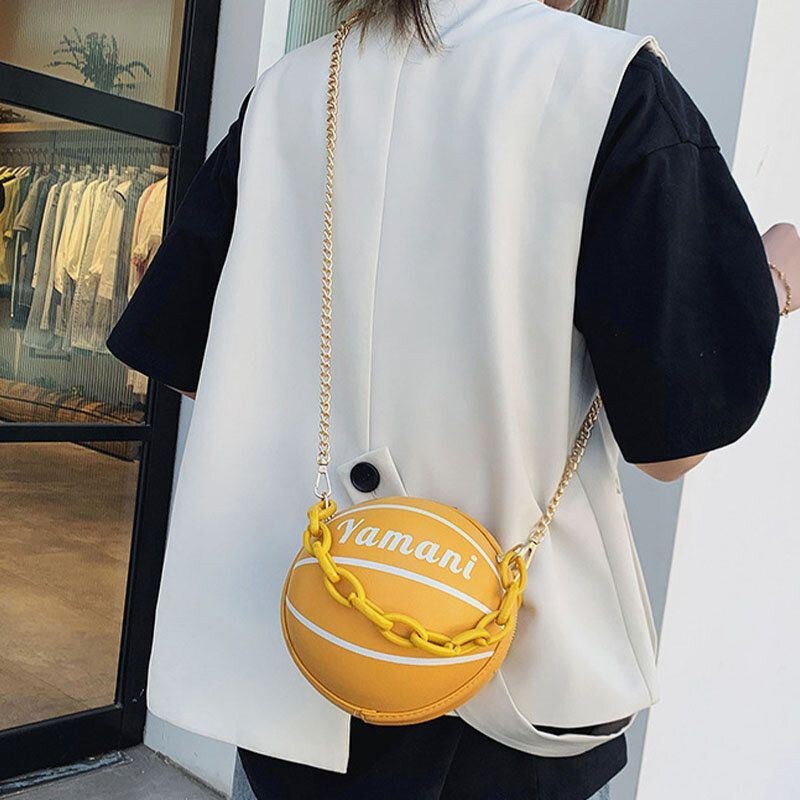 Dame Basketball Fodbold Kæder Håndtaske Crossbody Taske Skuldertaske