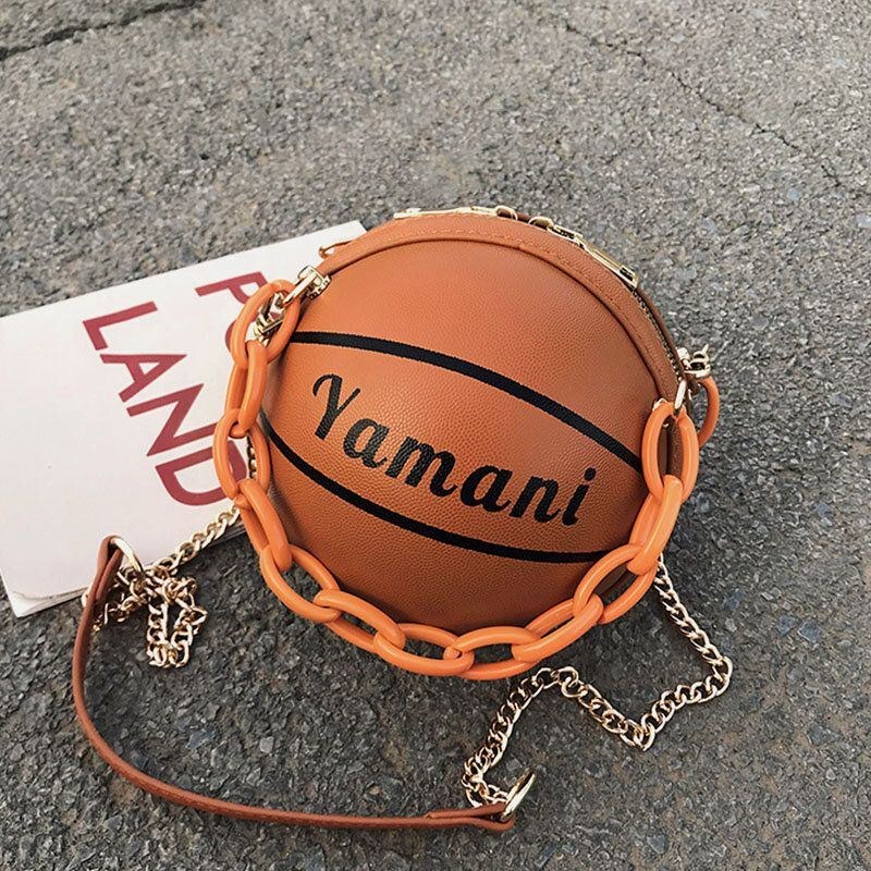Dame Basketball Fodbold Kæder Håndtaske Crossbody Taske Skuldertaske