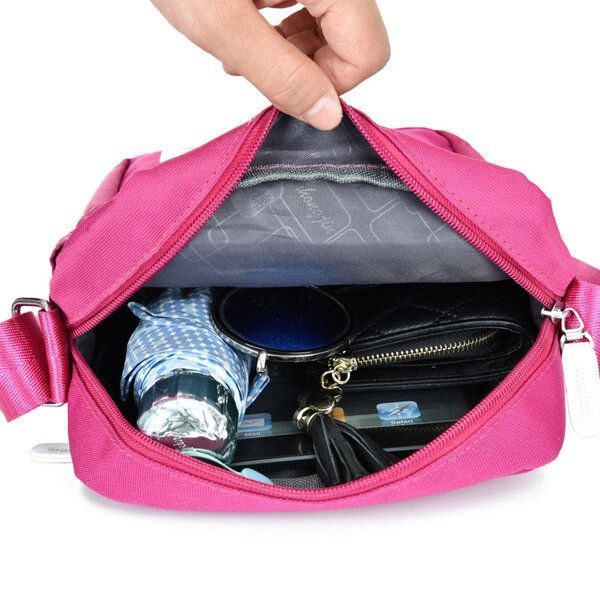Dame Canvas Outdoor Sport Casual Skulder Crossbody Taske