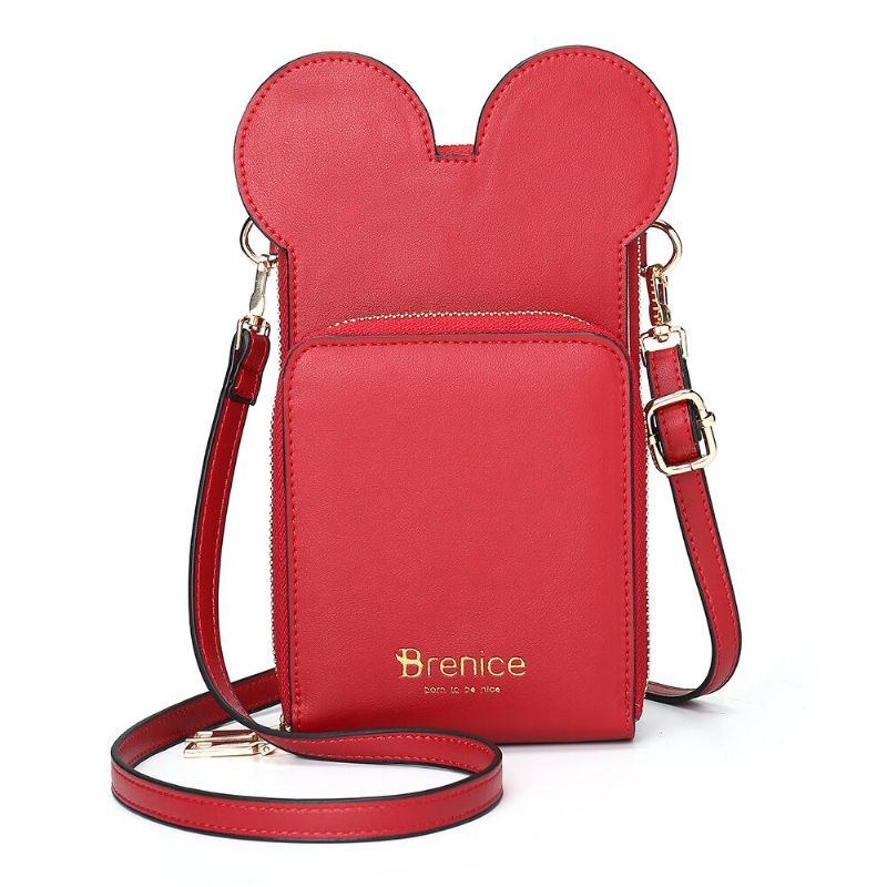 Dame Cute Animal Phone Bag Solid Crossbody Taske
