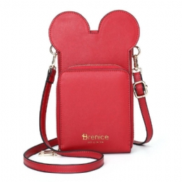 Dame Cute Animal Phone Bag Solid Crossbody Taske