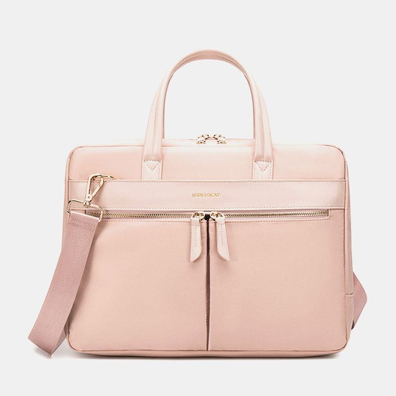 Dame Enkel 13.3/14/15.6 Tommer Crossbody-taske Til Bærbar Computer Med Flere Rum Anti-tyveri Letvægts Håndtaske