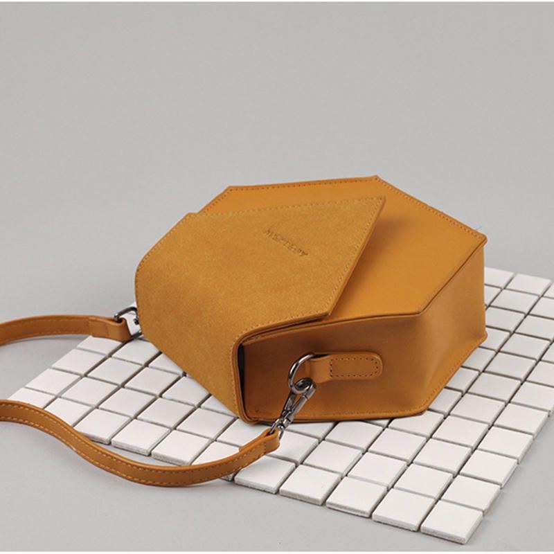 Dame Imiteret Læder Breif Leisure Crossbody Bag Skuldertaske