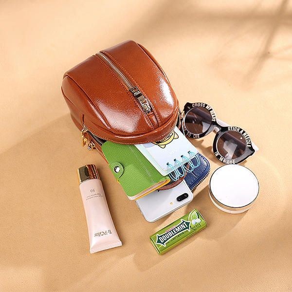 Dame Imiteret Læder Wild Crossbody-taske Fashion Shell-taske