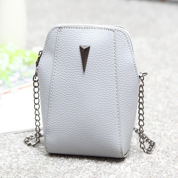 Dame Kvinde Pu Krokodillemønster Kædetaske Telefontaske Clutchtaske Crossbody-taske