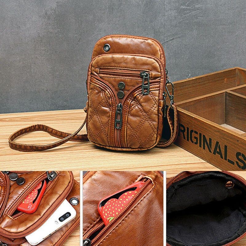 Dame Mode Mini Skuldertaske Crossbody Taske Afslappet Telefontaske