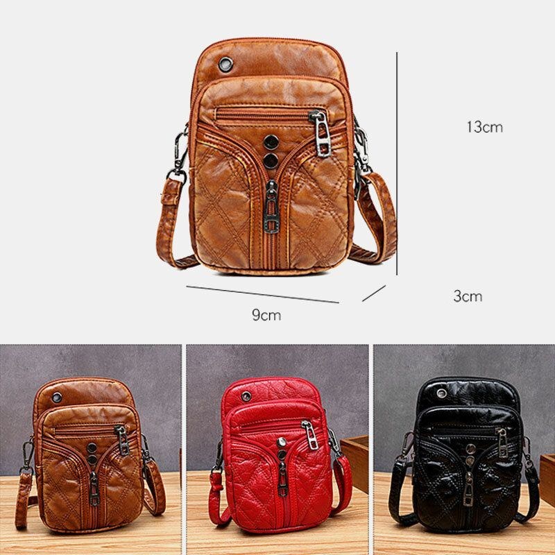 Dame Mode Mini Skuldertaske Crossbody Taske Afslappet Telefontaske