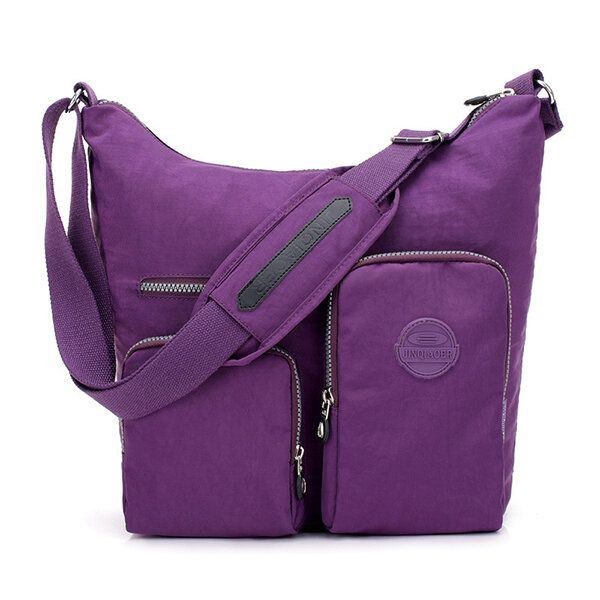 Dame Nylon Fritid Vandtæt Skuldertaske Crossbody Taske