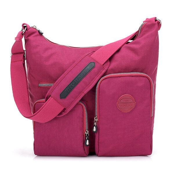 Dame Nylon Fritid Vandtæt Skuldertaske Crossbody Taske