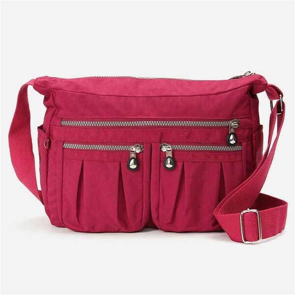 Dame Nylon Letvægtstasker Casual Outdoors Vandtætte Skuldertasker Crossbody Tasker