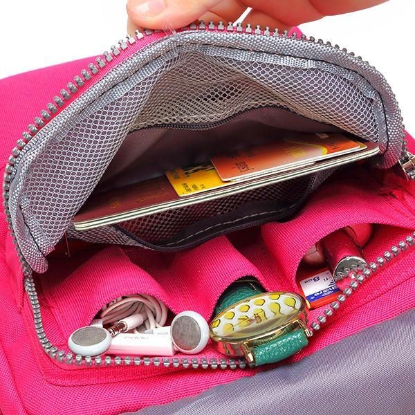 Dame Nylon Rejsepastaske Crossbody Rejsetaske Nyttig Skuldertaske