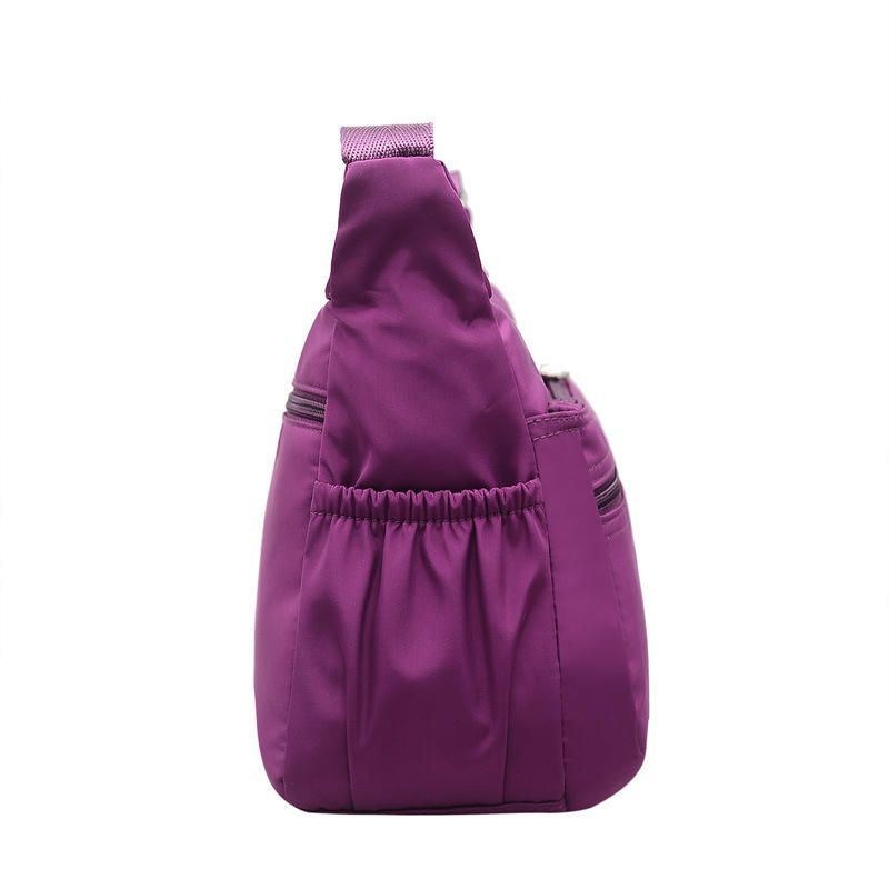 Dame Nylon Skuldertaske Outdoor Sports Vandtæt Crossbody Taske