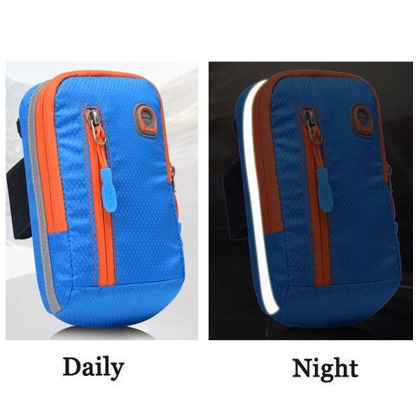 Dame Nylon Vandtæt Arm Taske Running Telefon Taske Crossbody Taske