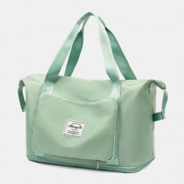 Dame Oxford Dry Wet Separation Gym Bag Skalerbar Foldbar Design Crossbody Taske Stor Kapacitet Fast Rem Vandtæt Bærbar Rejsetaske