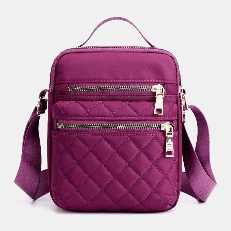 Dame Stor Kapacitet Vandtæt Håndtaske Med Flere Lommer Skuldertaske Crossbody-taske