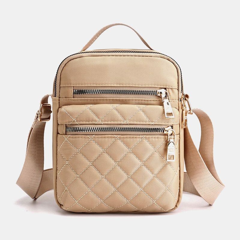 Dame Stor Kapacitet Vandtæt Håndtaske Med Flere Lommer Skuldertaske Crossbody-taske
