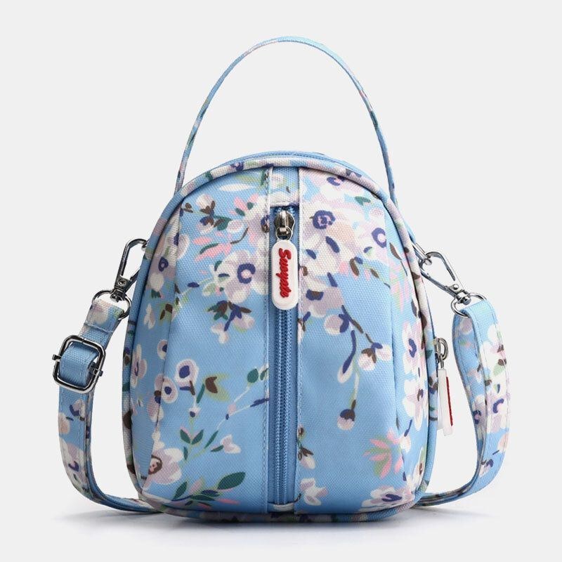 Dame Vandtæt Letvægts Lille Mini-trykt Mønster Skuldertaske Crossbody-taske Telefontaske