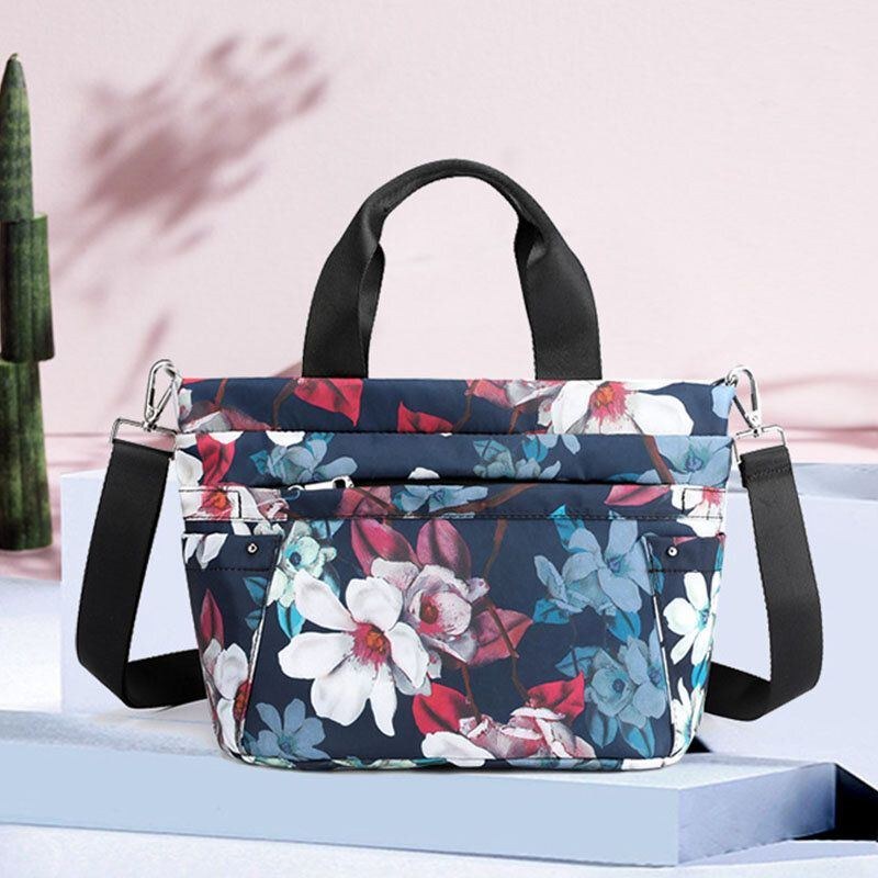 Dame Vandtæt Multi-pocket Printet Casual Håndtaske Crossbody Taske