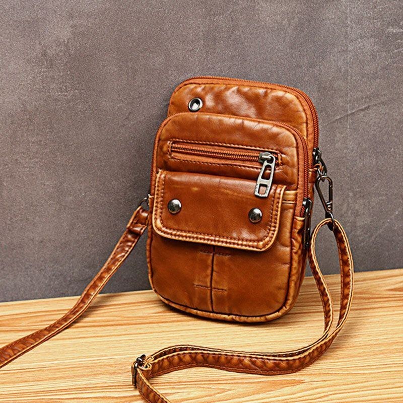 Dame Vintage Lille Skuldertaske Crossbody-taske Telefontaske
