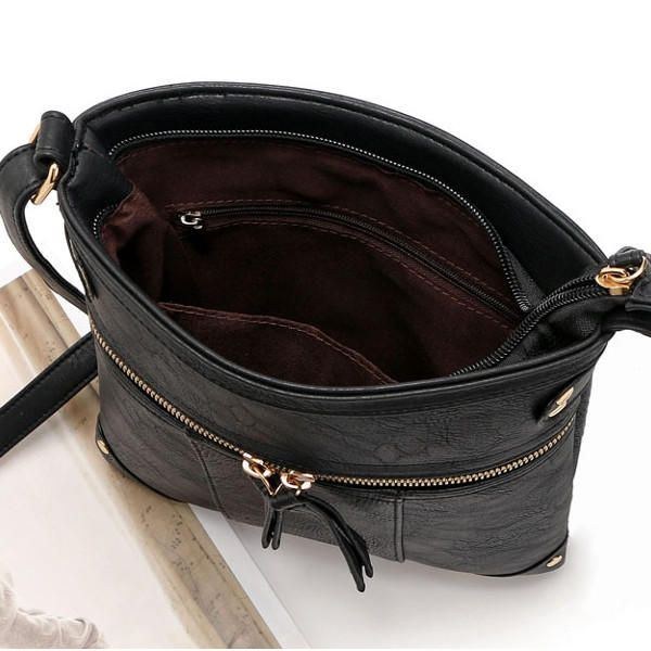 Dame Vintage Messenger Tasker Piger Casual Skuldertasker Retro Crossbody Tasker