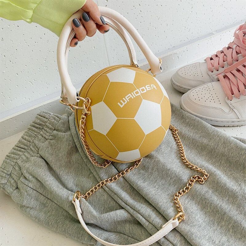 Damemode Basketball Fodbold Kæder Casual Håndtaske Crossbody Taske