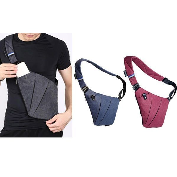 Herre Kvinder Højre Venstrehåndet Multifunktion Sport Outdoor Light Taljetaske Brysttaske Crossbody Taske