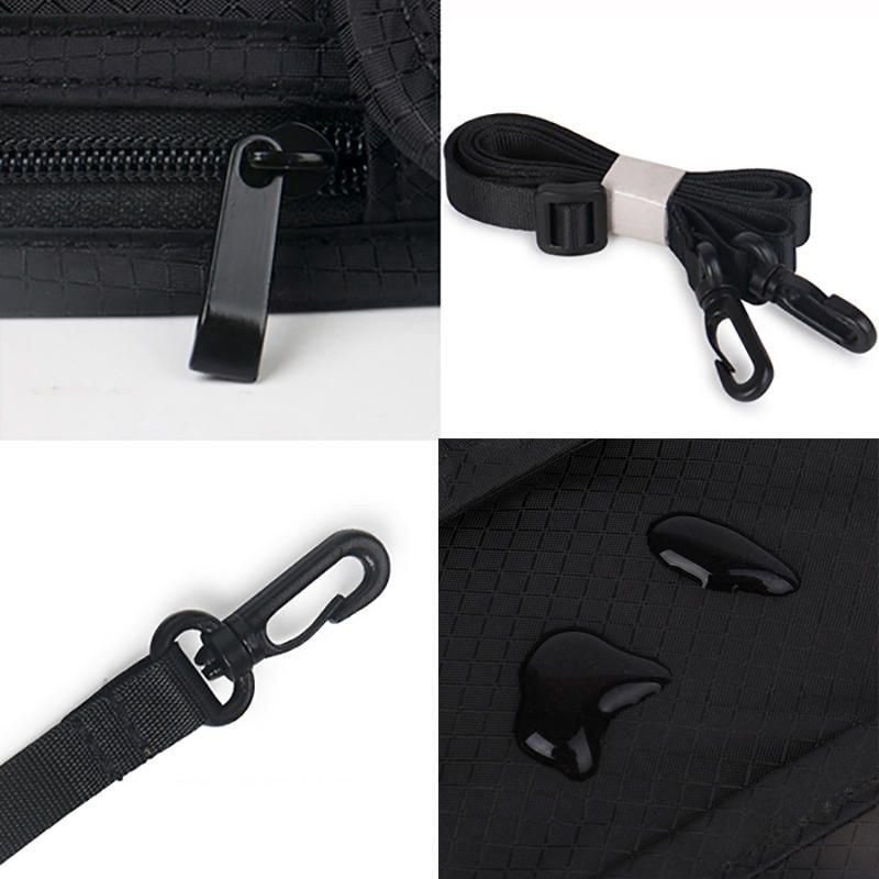 Herre Kvinder Nylon Vandtæt Anti-tyveri Rejsepas Multifunktion Sling Bag Crossbody Taske