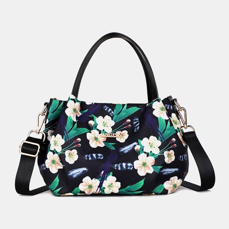 Kvinde Mode Blomsterhåndtaske Trykt Crossbody Taske