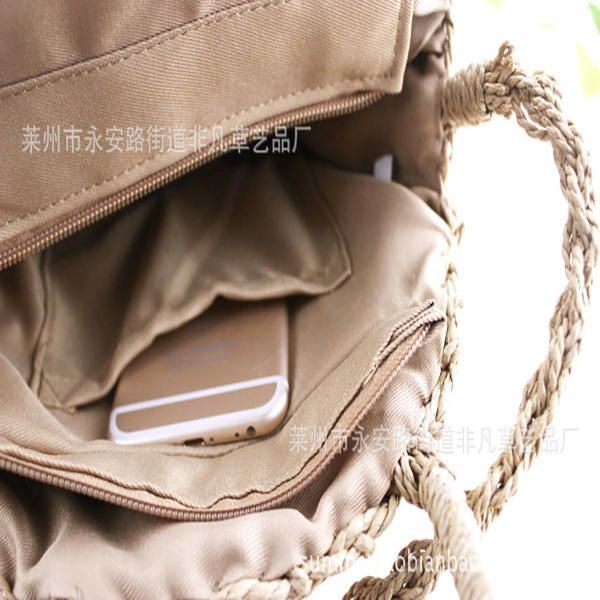 Runde Stråtasker Til Kvinder Sommer Strandtasker Crossbody Taske