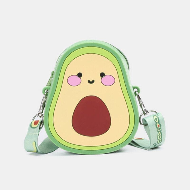 Sød Jordbær Avocado Gummi Mini Crossbody Taske
