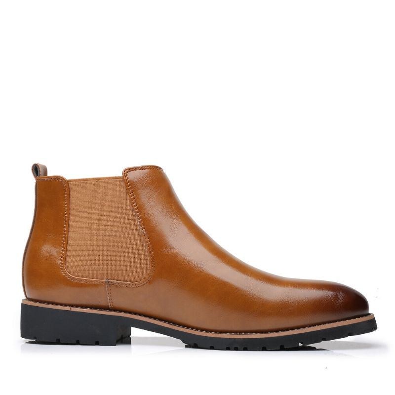 Herre Blød Sål Skridsikret Elastisk Bånd Casual Chelsea Boots Martin Boots