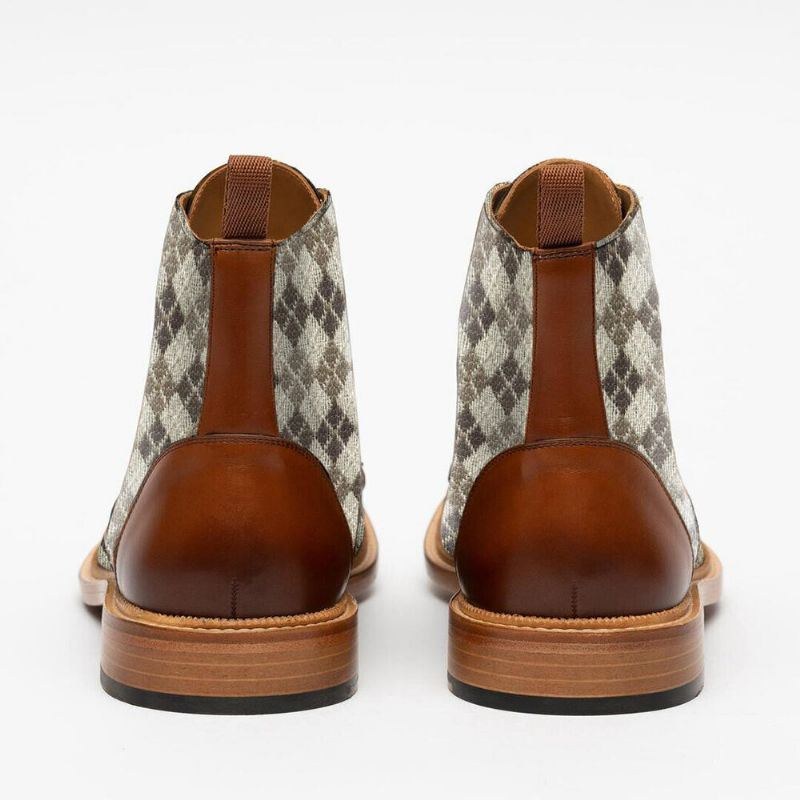 Herre British Style Cap Toe Ankel Jack Støvler
